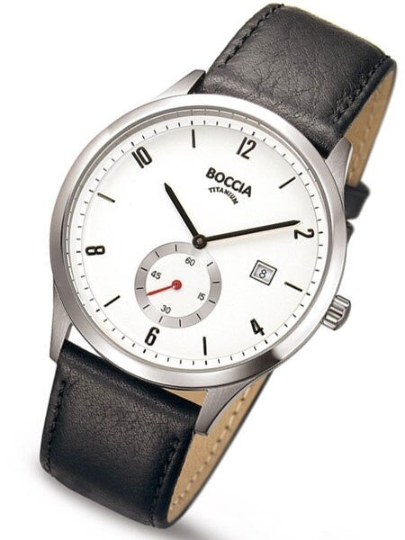 Boccia Mens Quartz Dress Watch with 42mm Titanium Case #3606-01