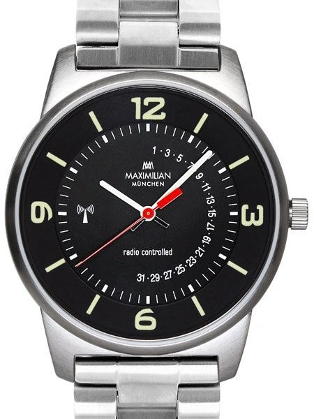 Maximilian Radio Controlled Watch with Push Button Date Display #5010M-3