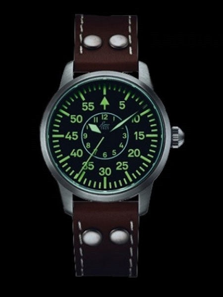 Laco 36mm Tokio Type B Dial Automatic Pilot Watch, Sapphire Crystal #861799