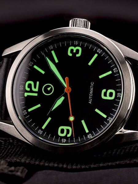 Islander Aviator Pilot Automatic Watch with an AR dome sapphire