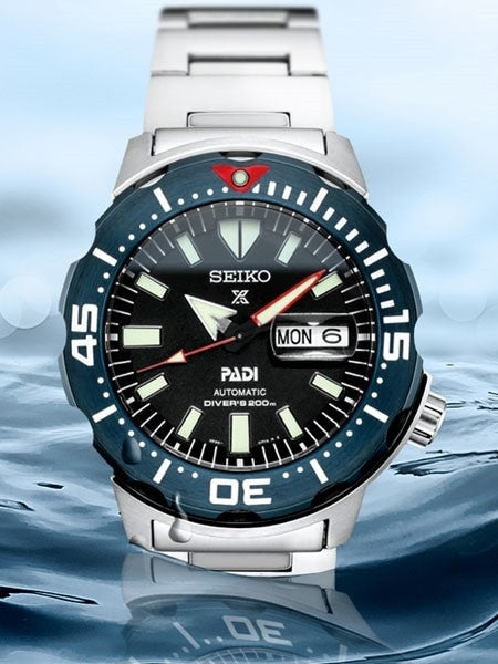 Seiko PADI Edition Monster Automatic with new Case and Bezel Design #SRPE27
