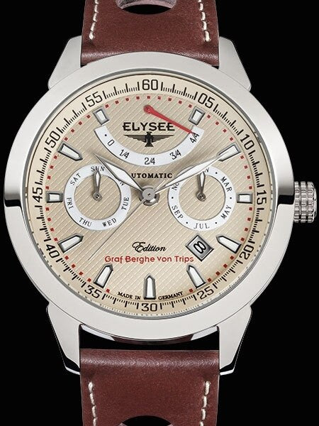 Elysee Taffy I Miyota 9100 Automatic with Power Reserve Indicator and Calendar #17010E