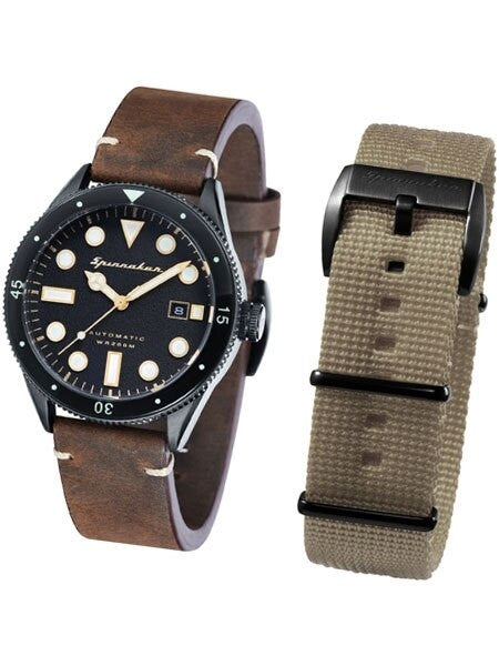 Spinnaker Cahill Automatic Sports Watch with 43mm PVD Case and Black Dial #SP-5033-02