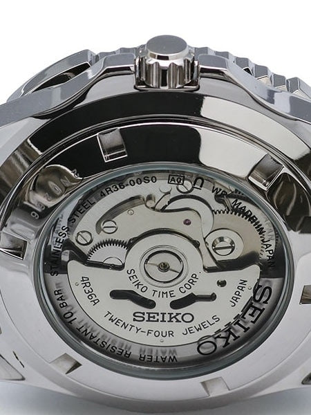 Seiko 44mm Sports 5, 24-Jewel Automatic Watch with Day and Date Window #SRP201