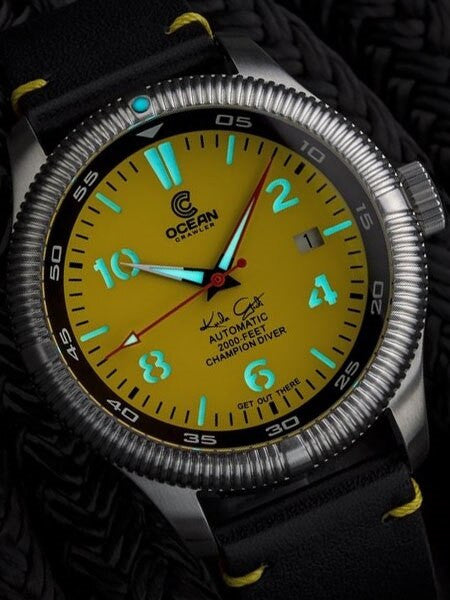 Ocean Crawler Champion Diver Swiss Automatic Watch with AR Sapphire Crystal #CD-225