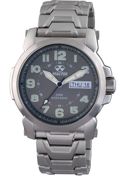 Reactor Atom Watch with SuperLuminova Illumination, Stainless Steel Case and Bracelet #68010