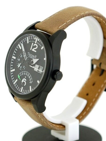 Techne 41mm Harrier Dual-Time Retrograde Watch with Sapphire Crystal  #392.162