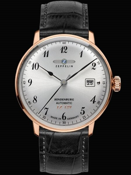 Graf Zeppelin LZ129 Hindenburg Series II Automatic Dress Watch with Rose Goldtone Case #7068-1