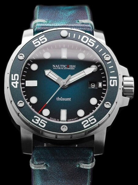 Nauticfish German Made 1000 Meter Automatic Pro Divers Watch with AR Sapphire Crystal #Thusunt-blao