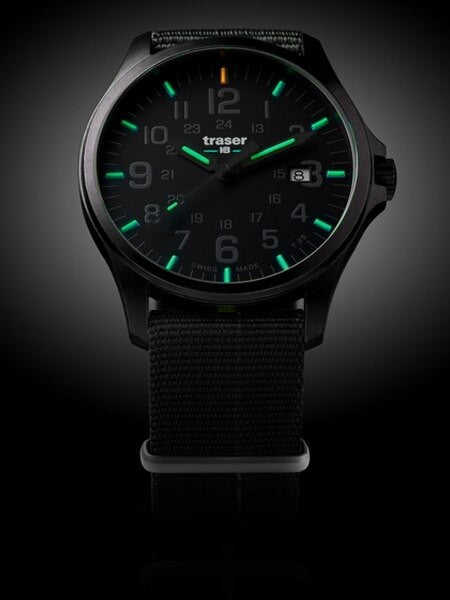 Traser Officer Pro Gun Metal PVD Case Watch with an Anti-Reflective Sapphire Crystal #107425
