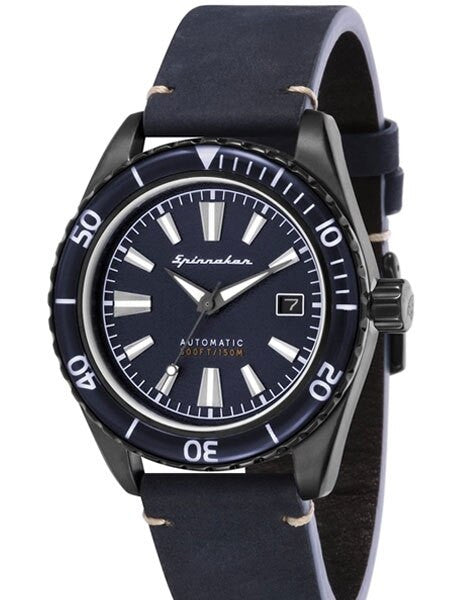 Spinnaker Fleuss Automatic Vintage Style Sports Watch with 43mm PVD Case #SP-5056-03