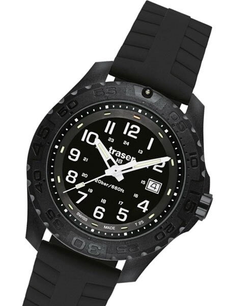 Traser Outdoor Pioneer Watch with Tritium Illumination and Rotating Black Bezel #102905