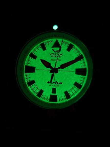 Vostok-Europe Mriya Automatic 200 Meter Dive Watch with SuperLuminova Dial #5554234