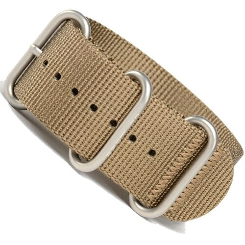 Bertucci Defender Dark Khaki DX3 Nylon Strap with Stainless Steel Buckle and Keeprs #138