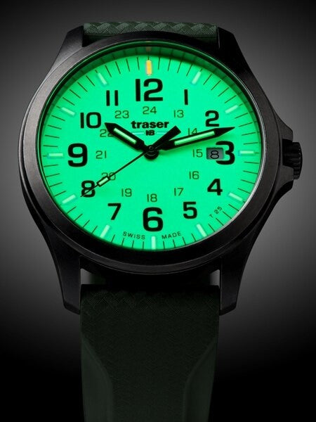 Traser Officer Pro Luminous Dial Watch with an Anti-Reflective Sapphire Crystal #107424