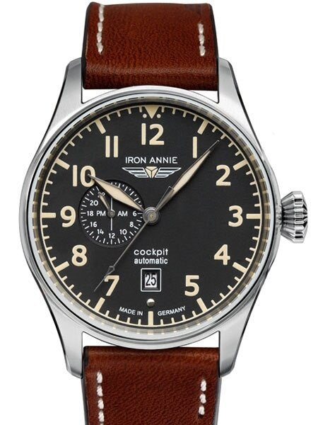 Iron Annie Automatic Watch with 42mm Case and 24-hour Sub-Dial #5168-2