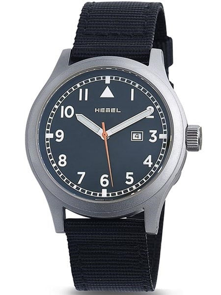 HEMEL S.W.A.T. Swiss ETA Quartz Field Watch with Matte Black Dial and Sapphire Crystal #HM9