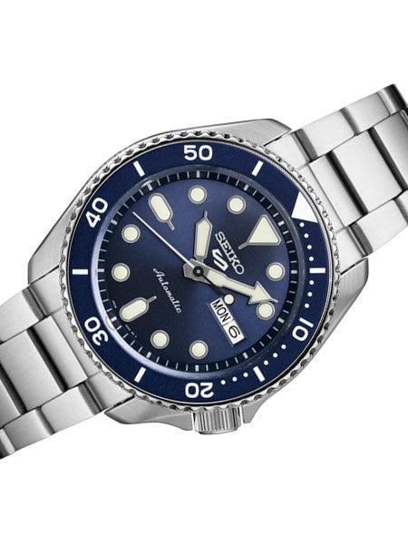 Seiko 5 Sports Automatic 24-Jewel Watch with Blue Dial #SRPD51