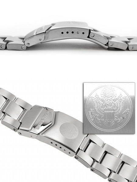 Marathon Brushed Finish Solid Link Bracelet #WW005005US (20mm