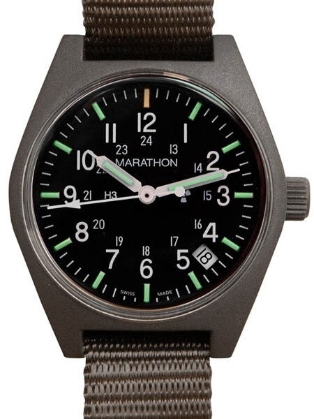 Scratch and Dent - Marathon Swiss Made Quartz Military General Purpose Watch with Tritium Illumination #WW194015SG