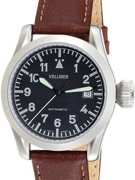 Vollmer V4 Elevon Swiss ETA Automatic with Sapphire Crystal, Hirsch Strap