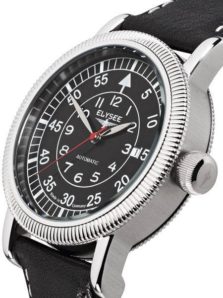 Elysee Ilos Aviator Automatic with 44mm Case and Coin-Edge Bezel #17001