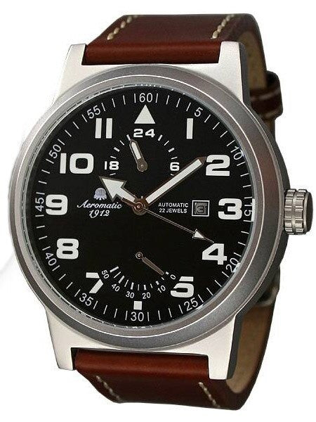 Aeromatic 1912 Automatic Watch with 24-hr Sub Dial and Power