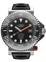 Squale Tiger, Limited Edition Swiss Automatic 300 Meter Dive watch with Locking Bezel #Tiger-Black
