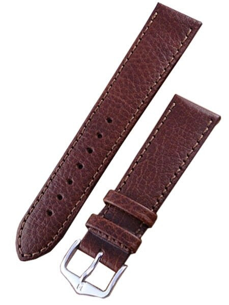 Hirsch Forest Brown Soft Calf Leather Watch Strap #179202-10