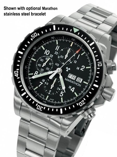 Marathon Swiss Made, CSAR Automatic Valjoux 7750 Chronograph with Sapphire Crystal #WW194014