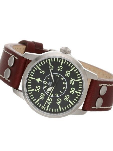 Laco 36mm Tokio Type B Dial Automatic Pilot Watch, Sapphire Crystal #861799
