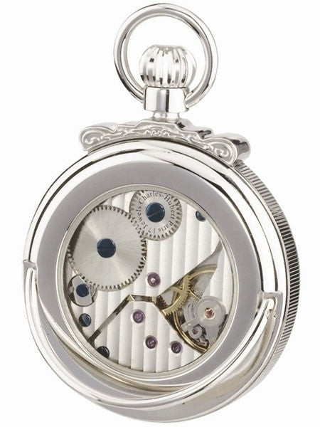 Charles-Hubert Mechanical Pocket Watch with Blue Hands #3873W