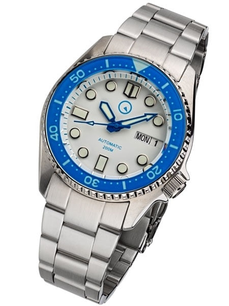 Islander 38mm Automatic Dive Watch with Solid-Link Bracelet, AR Sapphire Crystal, and Luminous Sapphire Bezel Insert #ISL-25
