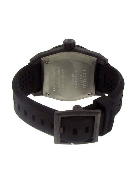 Locman Stealth 300 Meter Automatic Dive Watch with 46mm Titanium and Carbon Fiber Case #216BKPVCRBORBK