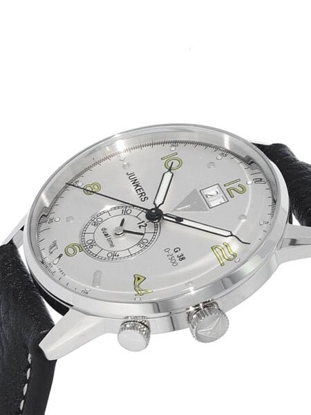Junkers G38 Big Date, Dual Time Watch with Two Crowns #6940-4