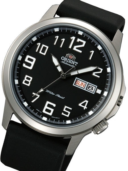 Orient 42mm Stingray Day and Date Automatic Watch with Black Dial #EM7K00CB