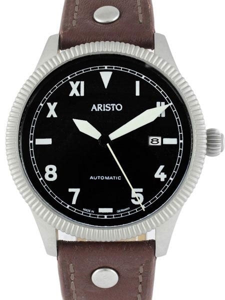 Aristo 3H137 Aviator Swiss ETA Automatic Watch with California Dial