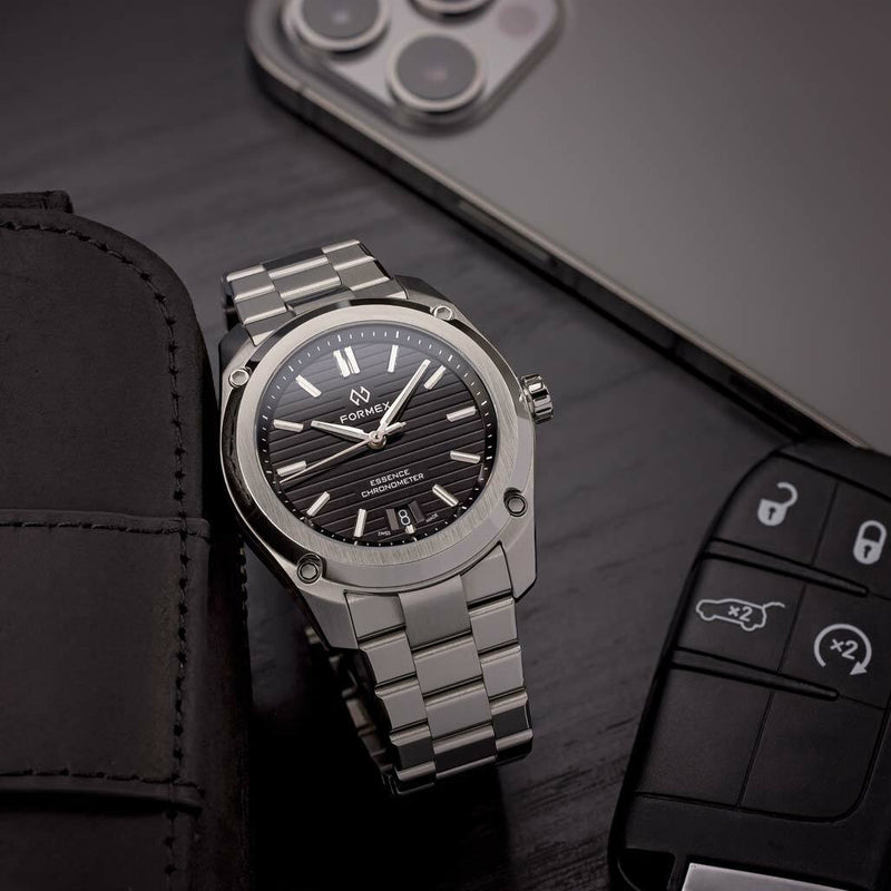 Formex Essence ThirtyNine Swiss Automatic Chronometer with Black Dial #0333-1-6621-100