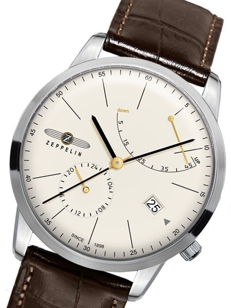 Graf Zeppelin LZ129 Flatline Automatic Watch with Power Reserve #7366-5