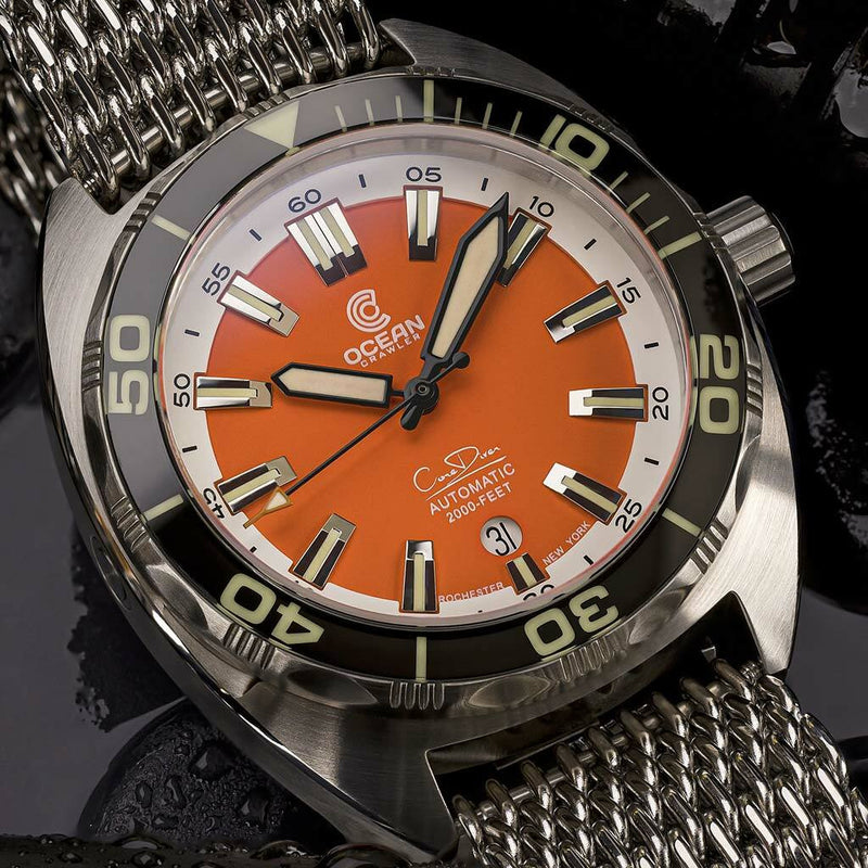 Ocean Crawler Core Diver Swiss Automatic Watch with AR Sapphire Crystal #CD-V3-1322