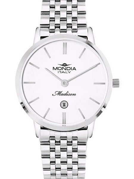 Mondia Women's Madison Quartz Dress Watch with Stainless Steel Bracelet #MI-771-SS-01SL-CM