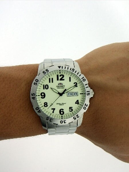 Orient 21-Jewel Automatic Aviator Watch with Luminous Dial #EM7A002R