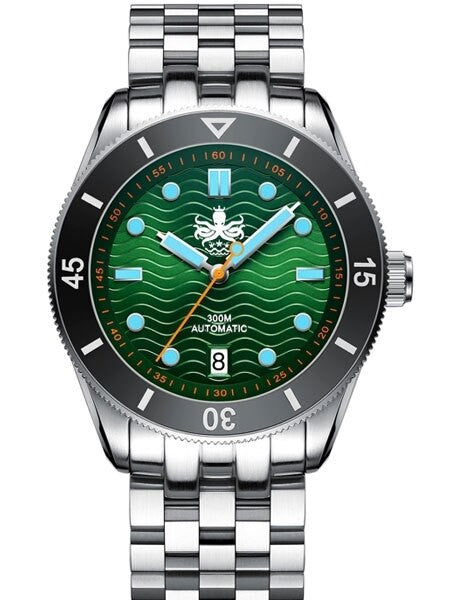 PHOIBOS Wave Master 300-Meter Automatic Dive Watch with AR Sapphire Crystal #PY010A