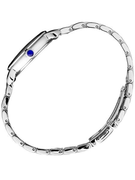 Seiko Ladies Quartz Dress Watch with White Dial, Blue hands and Numerals #SUR629