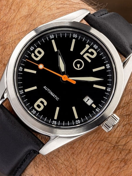 Islander Automatic Watch with Leather Strap and an AR Dome Sapphire Crystal #ISL-53