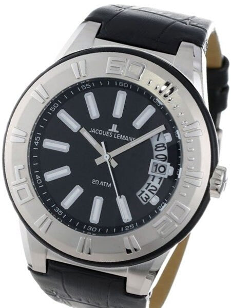 Jacques Lemans Miami 50mm Sport Watch with Panoramic Date #1-1770A