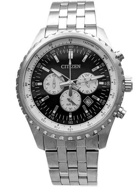 Citizen Quartz Chronograph Watch with Stopwatch, 24-Hour Sub-Dial #AN8061-54E