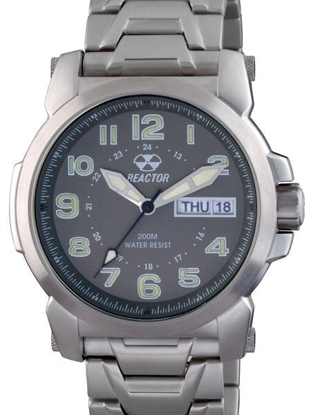 Reactor Atom Watch with SuperLuminova Illumination, Stainless Steel Case and Bracelet #68010