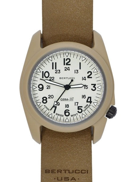 Bertucci A-2CT Cera-Tiâ¢ Ceramic Coated Titanium Field Watch with Swiss Quartz Movement #12139