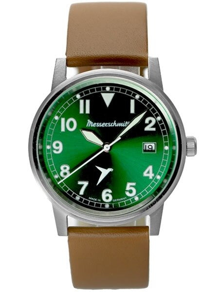Messerschmitt 38.5mm Stainless Steel Case Aviator Watch #ME-9673-02